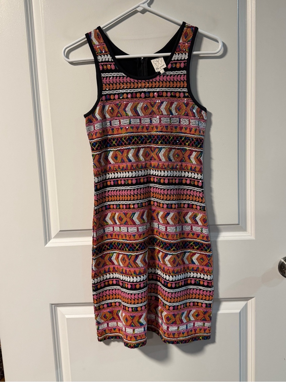 Girls Multi-Color Aztec Print Tank Dress Elle moss